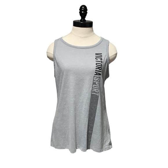 VICTORIA'S SECRET SPORT Gray & Black Tank Top - Size M - Picture 1 of 12